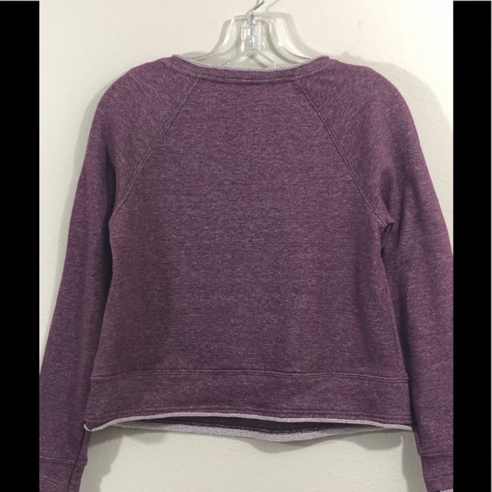 ROCK & REPUBLIC - - BURGUNDY CROP SWEATSHIRT-B14 - Picture 6 of 8